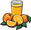 Fresh orange juice Royalty Free Vector Image - VectorStock